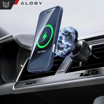 Набір гібридних чохлів 3 в 1 із загартованого скла для Apple iPhone 16, захисний чохол Hybrid MagSafe із захистом лінзи, чохол для телефону Alogy 3 в 1, темно-синій