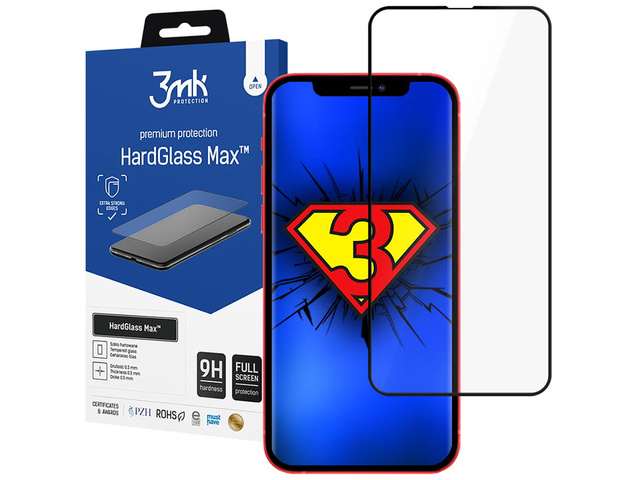 Загартоване скло 3mk HardGlass Max для Apple iPhone 13 Pro Max Black