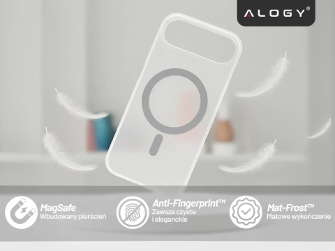 Kryt pre Apple iPhone 16 Pro Max Alogy MagSafe Hybrid Matte Case Matný kryt s ochranou šošovky čierny