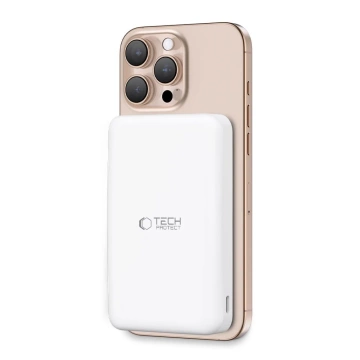 Powerbank Tech-Protect PB24 LifeMag Qi2 MagSafe 10000mAh Biały