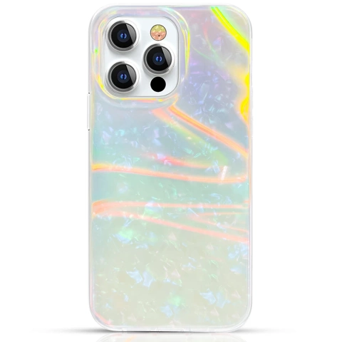 Kingxbar Shell Series luxury elegant case for iPhone 13 Pro pearly-mint