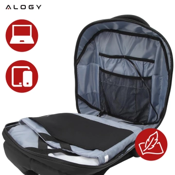 Alogy Plug Extender rozbočovač zásuvek rozbočovač adaptér prodlužovací kabel s indukční nabíječkou Qi 4x EU zástrčka 4x USB 2x USB-C Černá