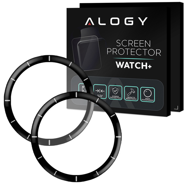 2x Flexibles 3D-Alogieglas für Xiaomi Amazfit GTR 3 Pro Schwarz