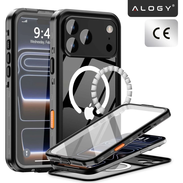 Alogy HydroArmor™ IP68 Hülle für Apple iPhone 17 Pro Max 6,9" - Schwarz