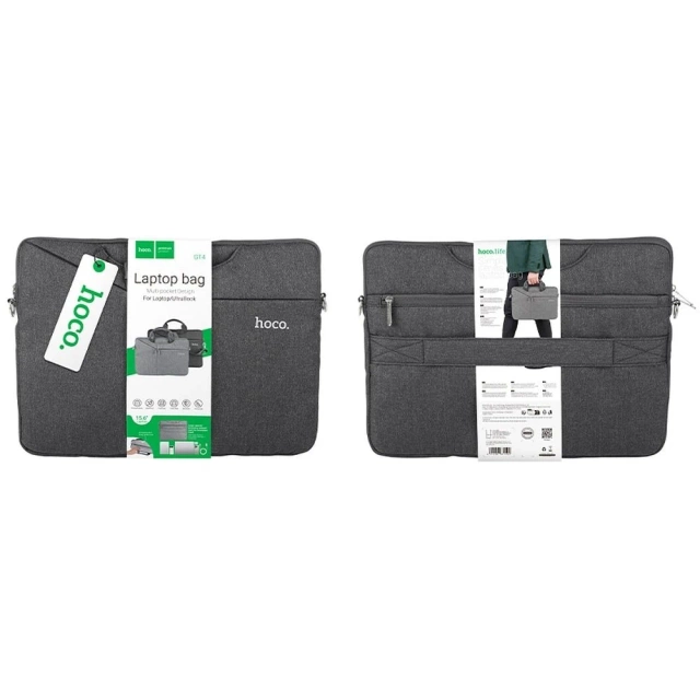 Brašna HOCO na tablet/notebook/netbook 15,6" GT4 tmavě šedá