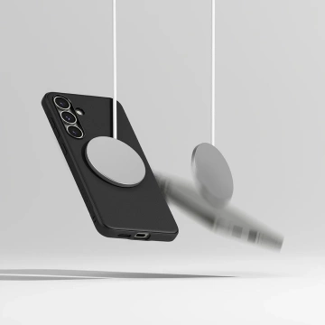 Puzdro Etui pre Samsung Galaxy S25 Plus čierne, magnetické, onyxové, MagSafe