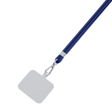 Univerzální šňůrka na chytrý telefon 3mk EasyClip tmavě modrá (stříbrná)