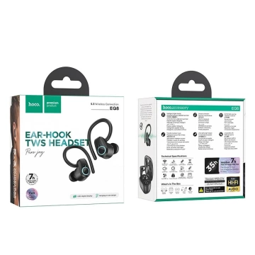 Hoco EQ8 Wireless Bluetooth TWS Headphones - Black