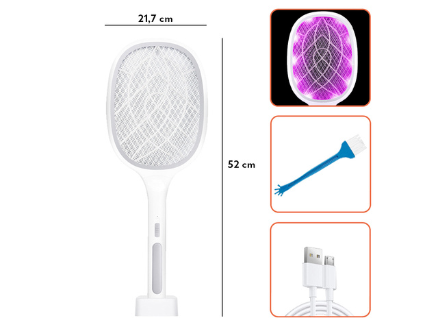 Lampa na hubenie hmyzu 10 LED UV Alogy prenosná pasca na hmyz Biela