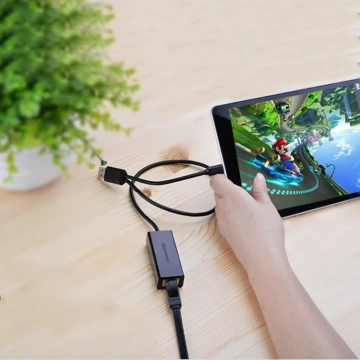 Externá sieťová karta UGREEN RJ45 - USB 2.0 100 Mbps Ethernet čierna (CR110 20254)