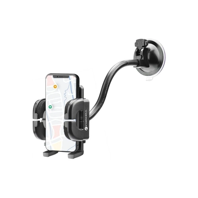 Forcell Regular 2in1 Autohalterung Gitter/Glasarm 27cm Schwarz