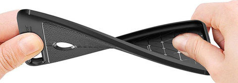 Handyhülle Alogy Leather Armor für Huawei Y9 2018 Panzerhülle Case Schwarz