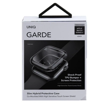Ochranné pouzdro UNIQ Garde pro Apple Watch Series 4/5/6/SE 40 mm šedé/kouřově šedé