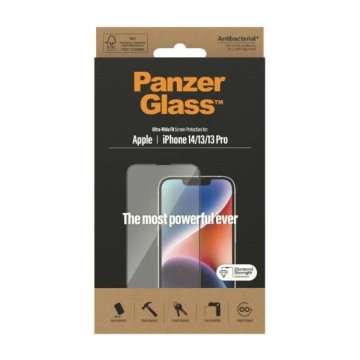Szkło PanzerGlass Ultra-Wide Fit do iPhone 14 / 13 Pro / 13 6,1" Screen Protection Antibacterial 2771