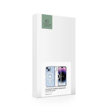 Etui ochronne Flexair Hybrid до MagSafe для Apple iPhone 15 Glitter Clear