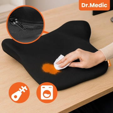 Ergonomický bedrový podporný vankúš DR.MEDIC ErgoDrive™ pre autá, vodičov, spolujazdcov, kancelárske stoličky, herné stoličky a sedadlá