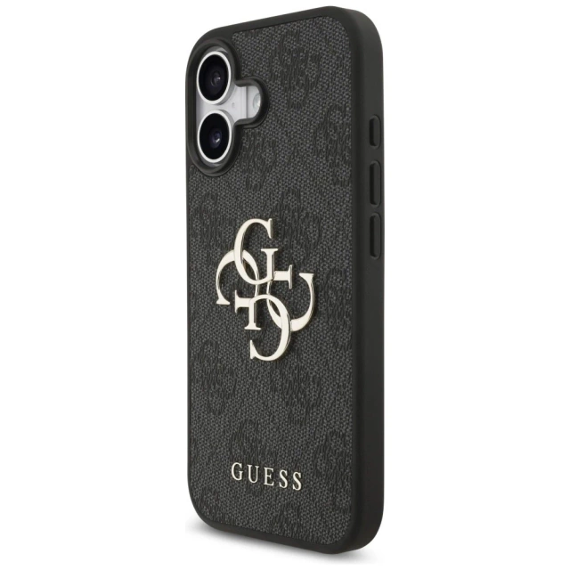 Etui Guess Hardcase 4G Big Metal Logo do iPhone 17, czarne
