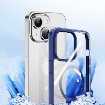 Dux Ducis Clin2 case iPhone 14 Plus Magnetic MagSafe case blue