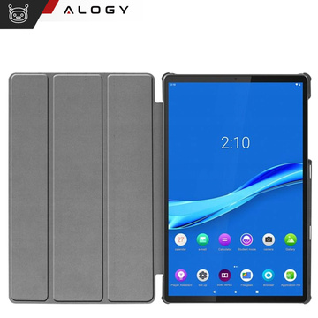 Etui do Lenovo Tab M8 4gen TB300XU TB300FU Book Cover Case obudowa futerał Alogy Czarne + Szkło