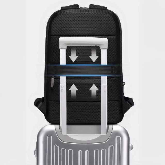 Bange Waterproof Backpack Laptop Bag 17" Travel Expandable 49x33x6 cm for Work School Airplane Men's Women's Black