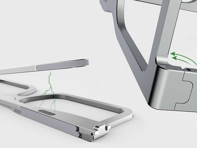 Podstawka uchwyt Alogy okulary pod Laptop tablet 15.6 cali Szary