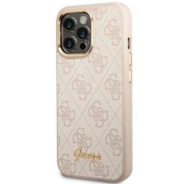 Etui Guess GUHCP14XHG4SHP для Apple iPhone 14 Pro Max 6,7" różowy/рожевий жорсткий чохол 4G Vintage Gold Logo
