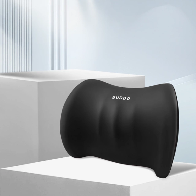 Alogy Car Pillow Lumbar Back Support Memory Foam Black