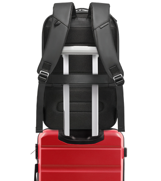 Водонепроникний рюкзак Bange сумка для ноутбука 15.6" city traveller 47x30x15 см для роботи шкільний літак чоловічий жіночий з портом USB Чорний