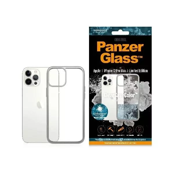 Etui PanzerGlass ClearCase pre iPhone 12 Pro Max Satin Silver AB