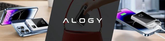 PowerBank Alogy MagCharge 22.5W PD20W PowerDelivery швидка зарядка 10000mAh бездротова для MagSafe White