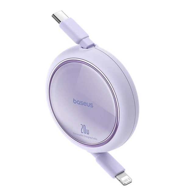 Baseus Free2Pull USB-C-Kabel für iP 20 W 1 m (lila)