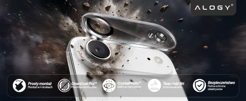 2x sklo objektívu fotoaparátu pre Apple iPhone 16 Pro / 16 Pro Max Alogy Lens Protector Pro Transparent