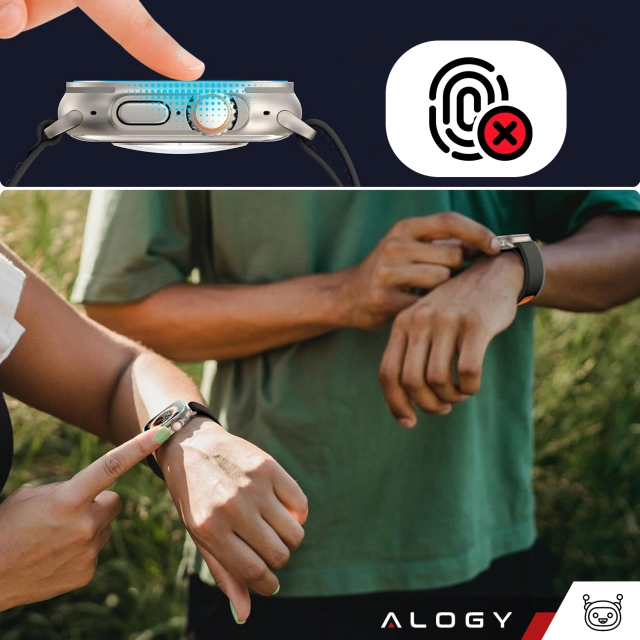 Tvrdené sklo pre Apple Watch Ultra 2 / Ultra 49 mm ochrana obrazovky Alogy Protector 9H s polohovacím rámom