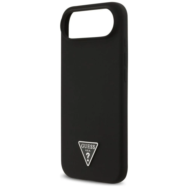 Etui Guess Silicone Triangle Logo MagSafe do iPhone 17 Air czarne