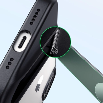 Ugreen Fusion Kickstand Case iPhone 13 Pro pevný kryt s gelovým rámem a stojánkem černý (90153)