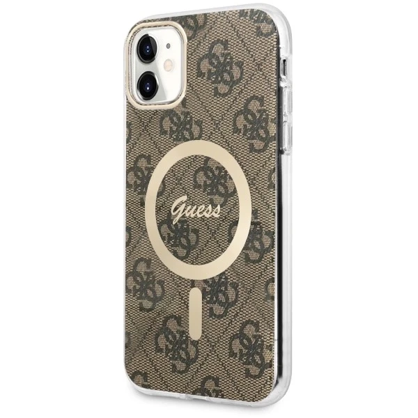 Etui Guess GUHMN61H4STW pro iPhone 11 6,1" pevný obal 4G MagSafe