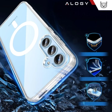 Apple iPhone 16 Pro Max Case Alogy Anti-Shock Hybrid Case for MagSafe Clear
