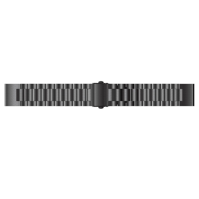 Edelstahlarmband für Garmin Fenix 5/6/6 Pro / 7 Schwarz