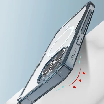 Nillkin Nature Pro Magnetic Case Case pro iPhone 13 Pro Magnetic Armor Cover Transparentní kryt (kompatibilní s MagSafe)