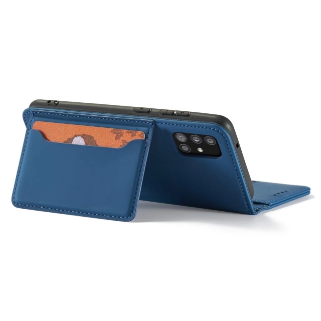 Pouzdro na magnetické karty pro Xiaomi Redmi Note 11 Pouch Card Wallet Card Holder Blue