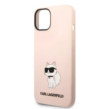 Etui Karl Lagerfeld KLHCP14MSNCHBCP pre iPhone 14 Plus 6,7" pevné puzdro zo silikónovej chupette