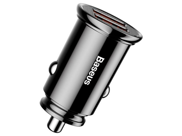 Baseus Dual Quick QC 3.0 2x USB 30W car charger black