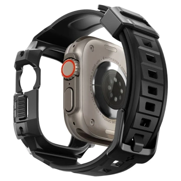 Spigen Rigged Armor "PRO" Strap with Protective Case for Apple Watch Ultra 49mm Black