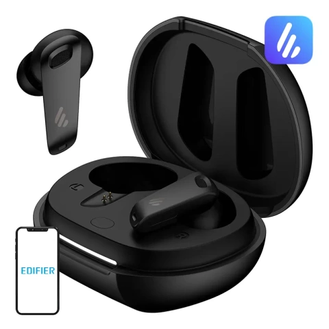 Slúchadlá TWS Edifier NeoBuds Plus ANC čierne s Bluetooth 5.4 a Hi-Res zvukom