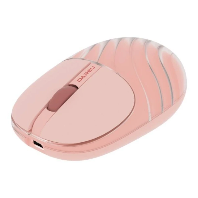 Dareu LM135D Kabellose Maus, 1200 DPI, 2,4 G, Bluetooth, Rosa
