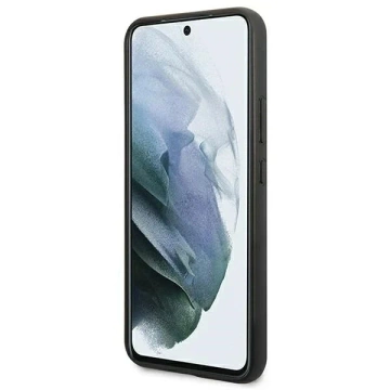Pevné puzdro Etui BMW BMHCS22MPUCARTCBK do Galaxy S22 S906 M Collection Triangles black/czarny