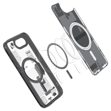 Puzdro Spigen Ultra Hybrid MagSafe Zero One pre iPhone 16e, čierne