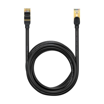 Baseus Speed ​​​​Seven síťový kabel RJ45 10Gbps 5m černý (WKJS010501)