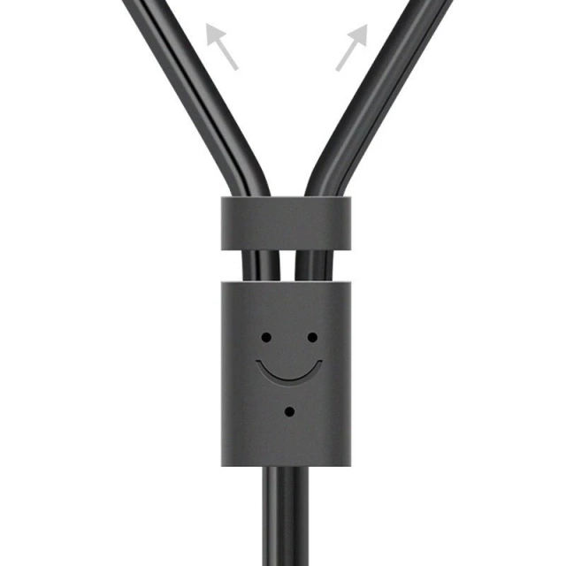 Uzelený kabel audio kabel 3,5 mm mini jack (samice) - 2RCA (samec) 25 cm šedý (AV102 10561)