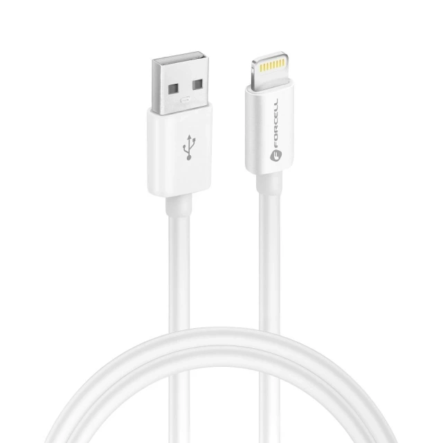 Kabel USB do Lightning 1m Forcell MFi Apple iPhone iPad CarPlay 12W